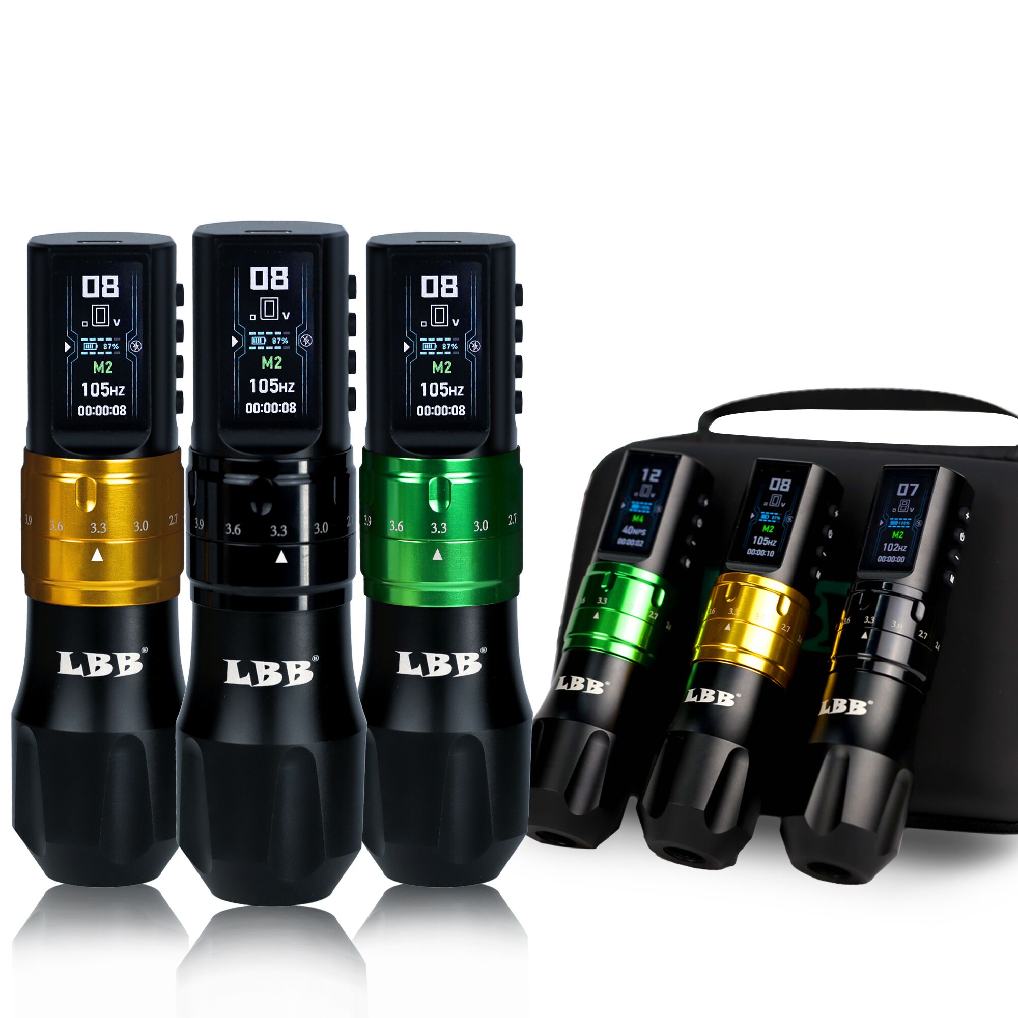 LBB S30 MAX Smart Adjustable Stroke Wireless Tattoo Pen Machine 